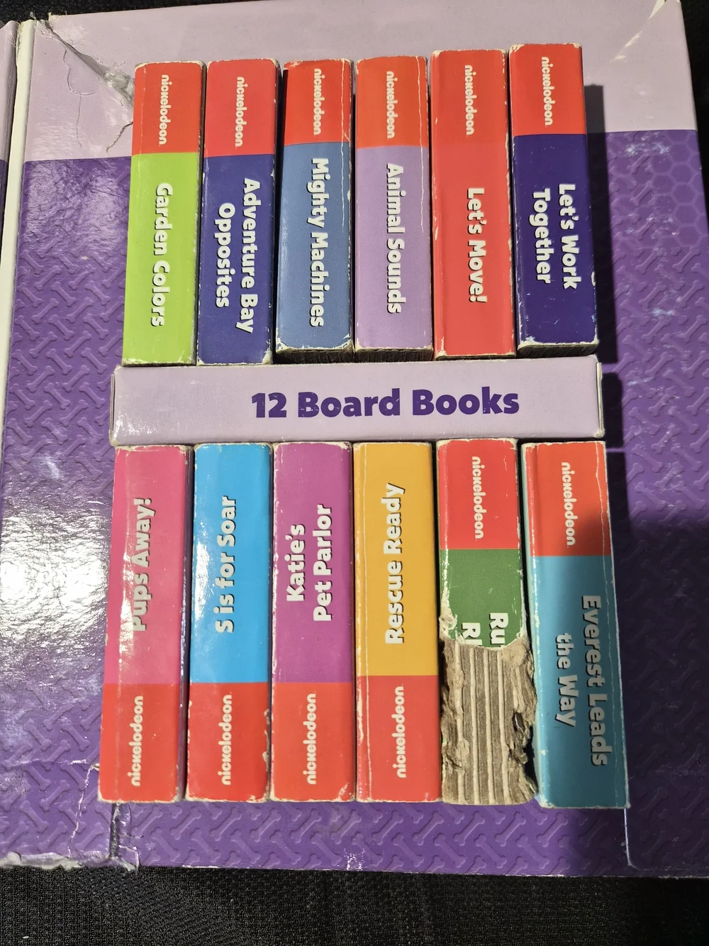 Paw Patrol Kids 12-Book Board Set - Purple
